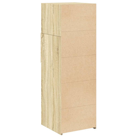 Hoge kast 40x42,5x124 cm bewerkt hout sonoma eikenkleurig - AllerleiShop