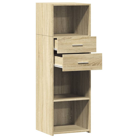 Hoge kast 40x42,5x124 cm bewerkt hout sonoma eikenkleurig - AllerleiShop