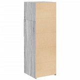 Hoge kast 40x42,5x124 cm bewerkt hout grijs sonoma eikenkleurig - AllerleiShop