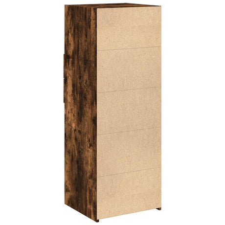 Hoge kast 45x42,5x124 cm bewerkt hout gerookt eikenkleurig - AllerleiShop