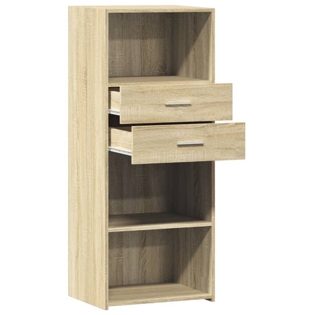 Hoge kast 50x42,5x124 cm bewerkt hout sonoma eikenkleurig - AllerleiShop