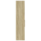 Hoge kast 30x42,5x185 cm bewerkt hout sonoma eikenkleurig - AllerleiShop