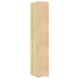 Hoge kast 30x42,5x185 cm bewerkt hout sonoma eikenkleurig - AllerleiShop