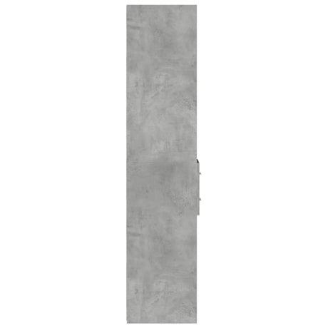 Hoge kast 30x42,5x185 cm bewerkt hout betongrijs - AllerleiShop