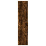 Hoge kast 30x42,5x185 cm bewerkt hout gerookt eikenkleurig - AllerleiShop