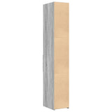 Hoge kast 30x42,5x185 cm bewerkt hout grijs sonoma eikenkleur - AllerleiShop