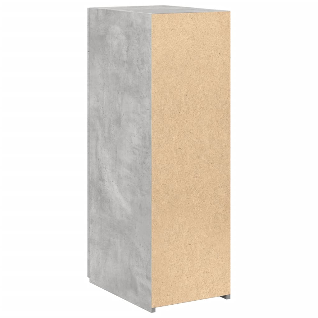 Dressoir 30x42,5x93 cm bewerkt hout betongrijs - AllerleiShop