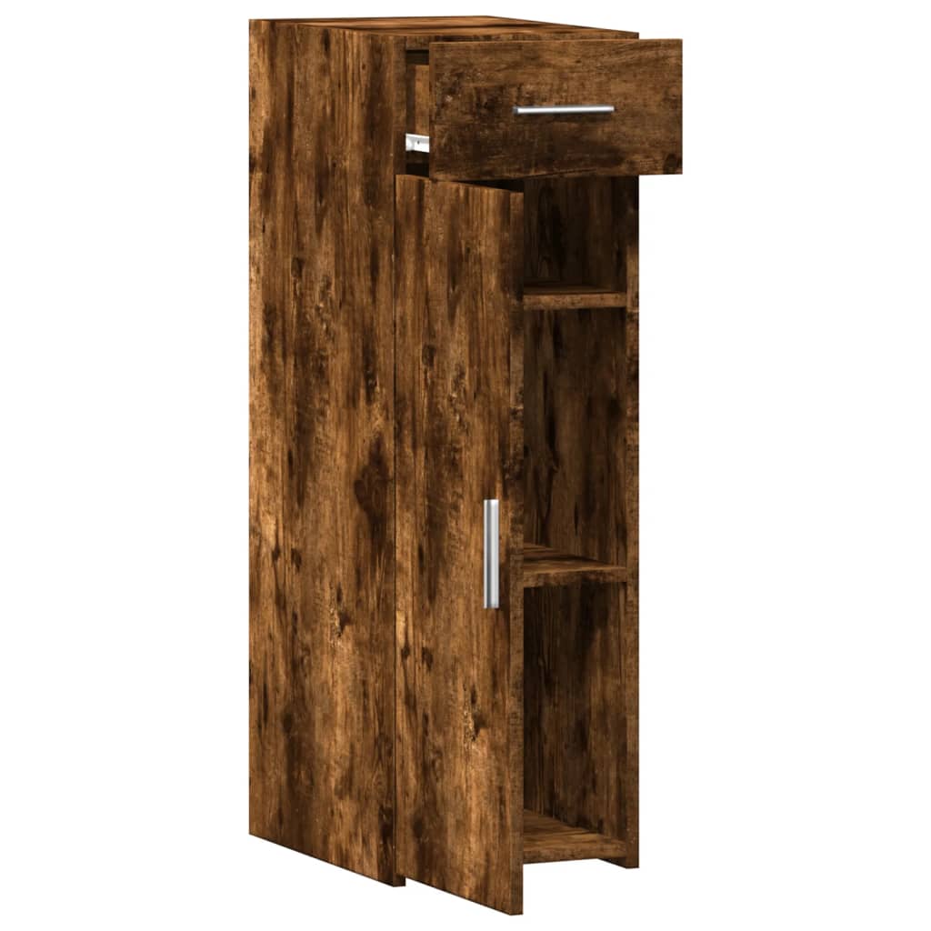 Dressoir 30x42,5x93 cm bewerkt hout gerookt eikenkleurig - AllerleiShop