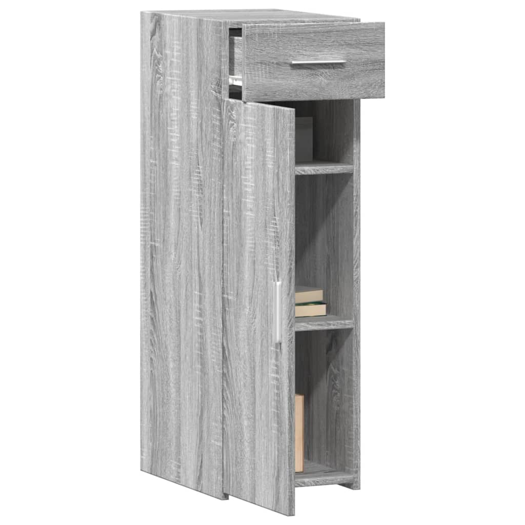 Dressoir 30x42,5x93 cm bewerkt hout grijs sonoma eikenkleurig - AllerleiShop