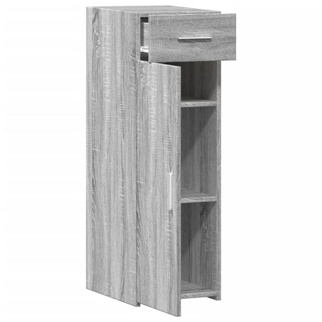 Dressoir 30x42,5x93 cm bewerkt hout grijs sonoma eikenkleurig - AllerleiShop