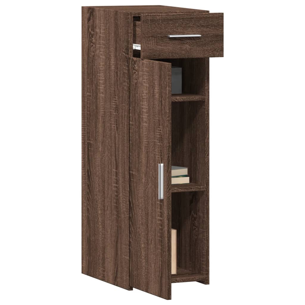 Dressoir 30x42,5x93 cm bewerkt hout bruin eikenkleur - AllerleiShop