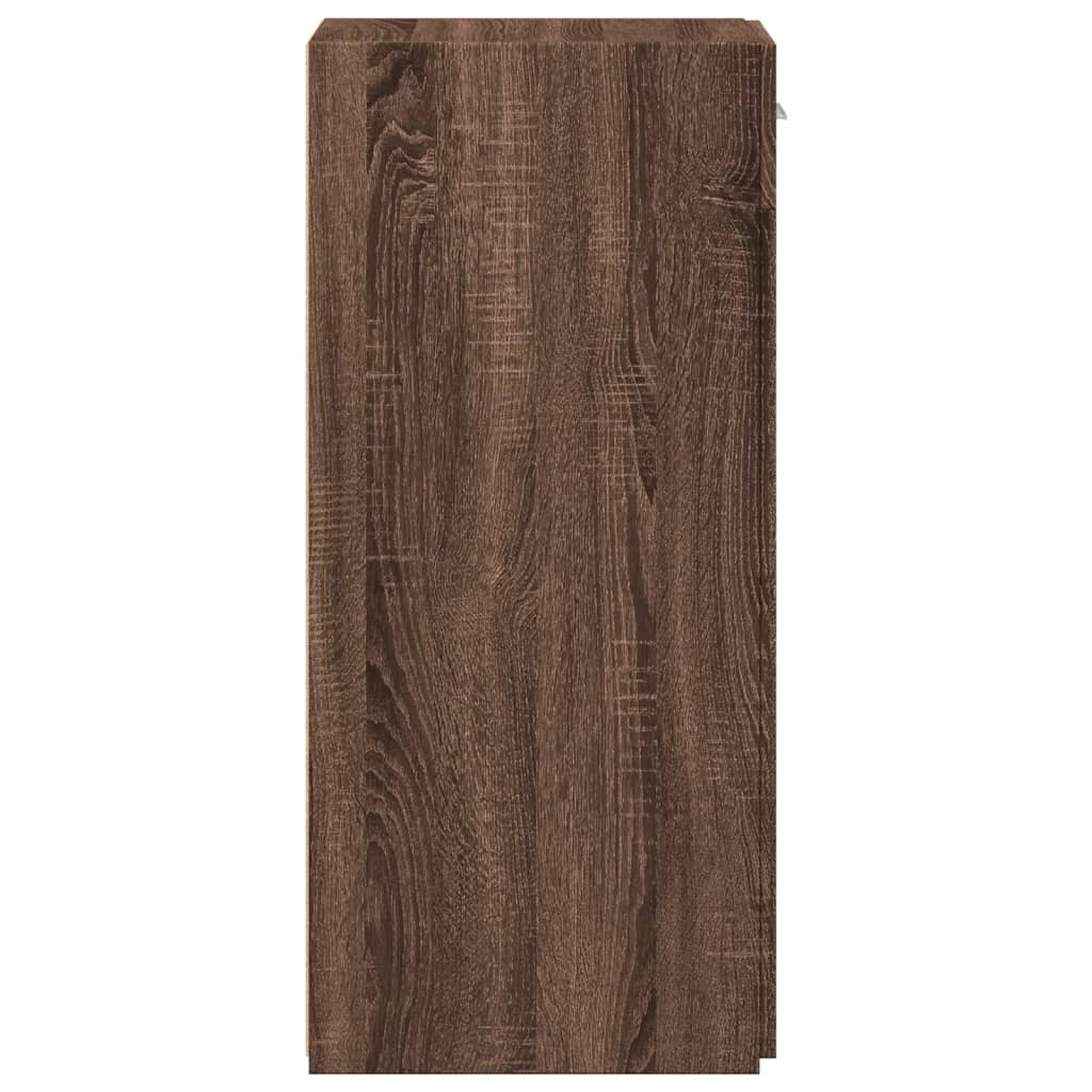 Dressoir 30x42,5x93 cm bewerkt hout bruin eikenkleur - AllerleiShop