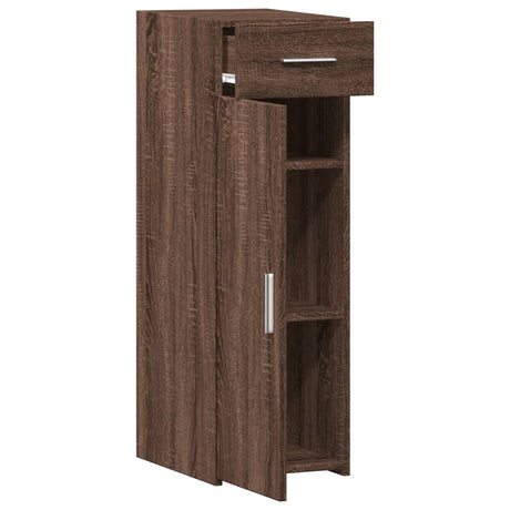 Dressoir 30x42,5x93 cm bewerkt hout bruin eikenkleur - AllerleiShop