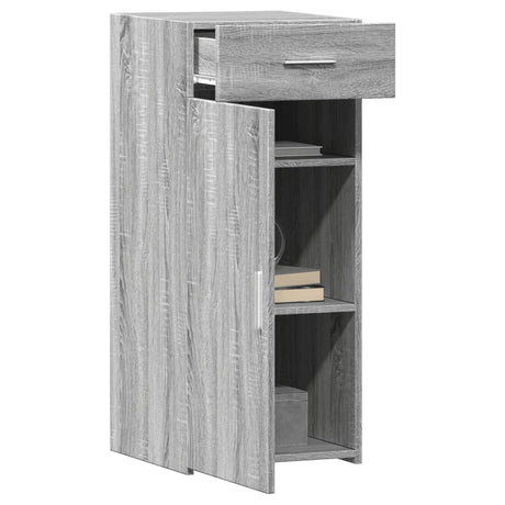 Dressoir 40x42,5x93 cm bewerkt hout grijs sonoma eikenkleur - AllerleiShop