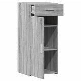 Dressoir 40x42,5x93 cm bewerkt hout grijs sonoma eikenkleur - AllerleiShop