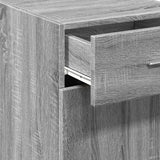 Dressoir 40x42,5x93 cm bewerkt hout grijs sonoma eikenkleur - AllerleiShop