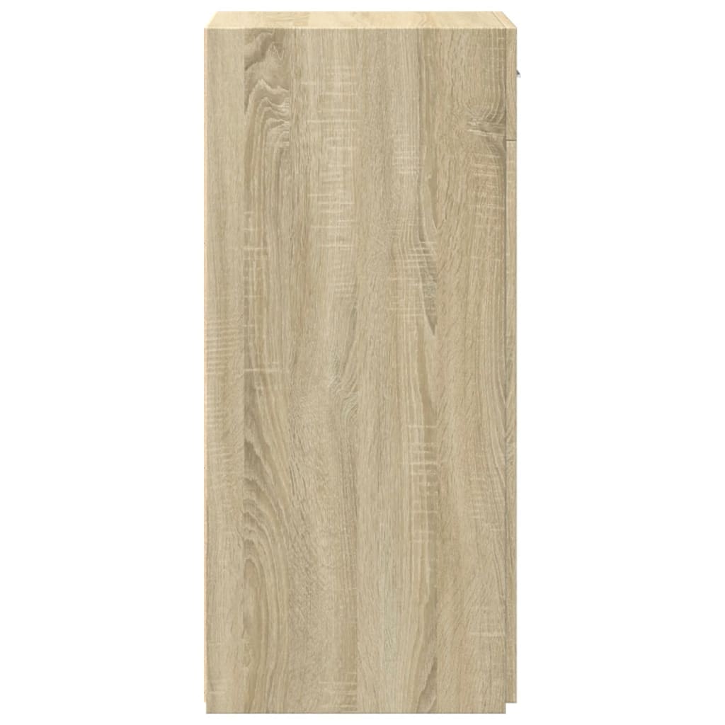 Dressoir 45x42,5x93 cm bewerkt hout sonoma eikenkleurig - AllerleiShop