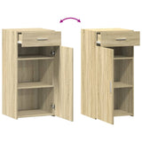 Dressoir 45x42,5x93 cm bewerkt hout sonoma eikenkleurig - AllerleiShop