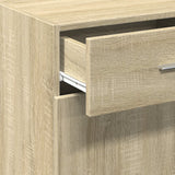 Dressoir 45x42,5x93 cm bewerkt hout sonoma eikenkleurig - AllerleiShop