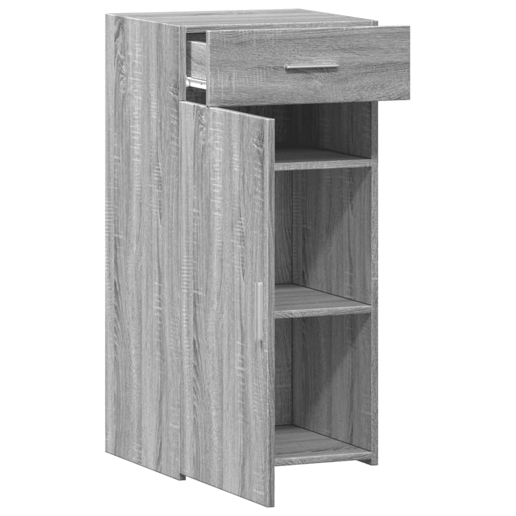 Dressoir 45x42,5x93 cm bewerkt hout grijs sonoma eikenkleurig - AllerleiShop