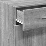 Dressoir 45x42,5x93 cm bewerkt hout grijs sonoma eikenkleurig - AllerleiShop