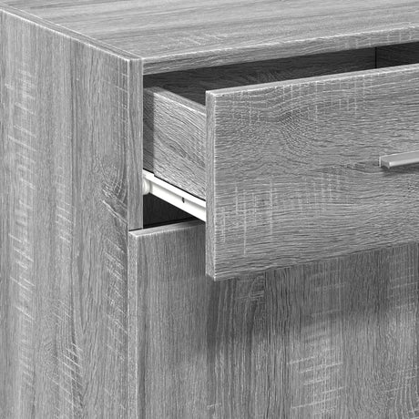 Dressoir 45x42,5x93 cm bewerkt hout grijs sonoma eikenkleurig - AllerleiShop