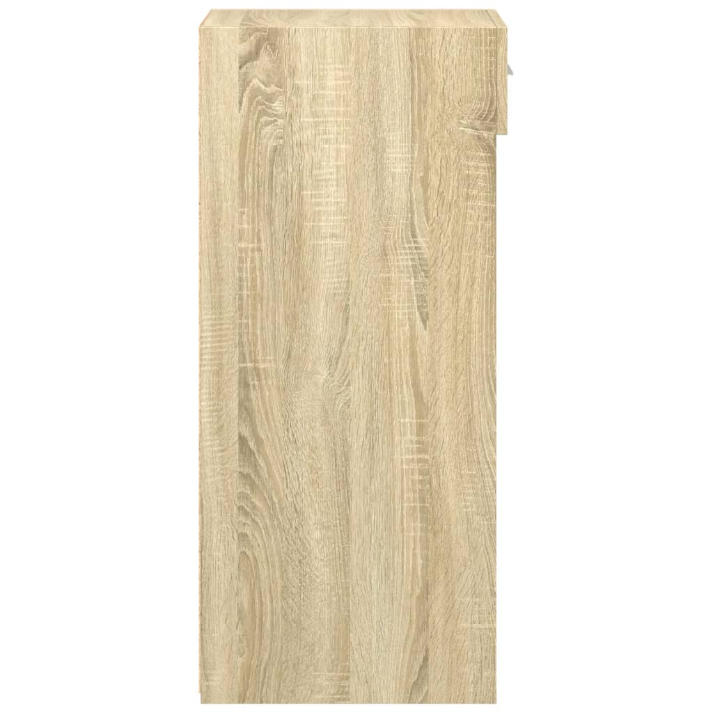 Dressoir 30x42,5x93 cm bewerkt hout sonoma eikenkleurig - AllerleiShop