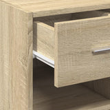 Dressoir 30x42,5x93 cm bewerkt hout sonoma eikenkleurig - AllerleiShop