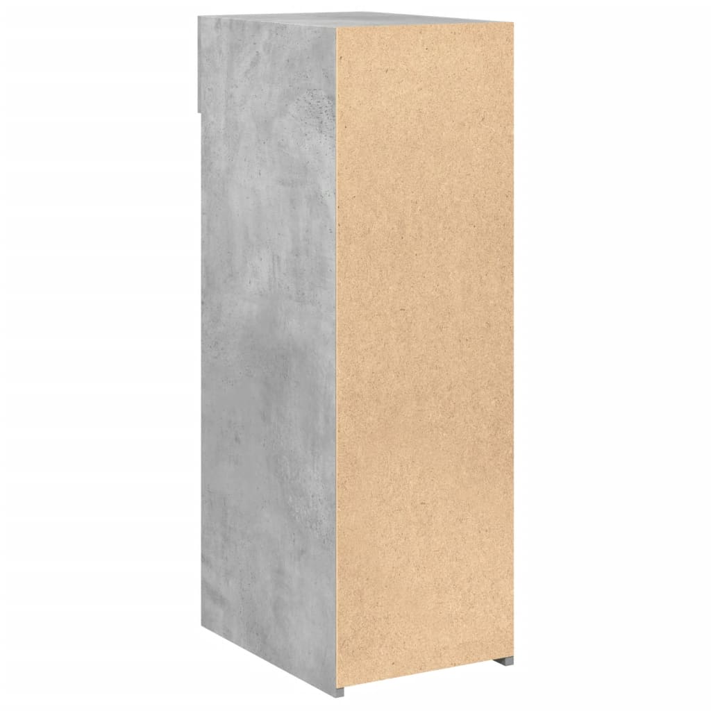 Dressoir 30x42,5x93 cm bewerkt hout betongrijs - AllerleiShop