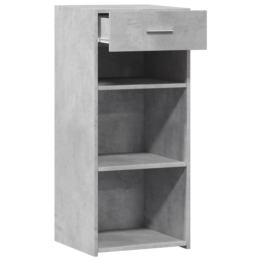 Dressoir 40x42,5x93 cm bewerkt hout betongrijs - AllerleiShop