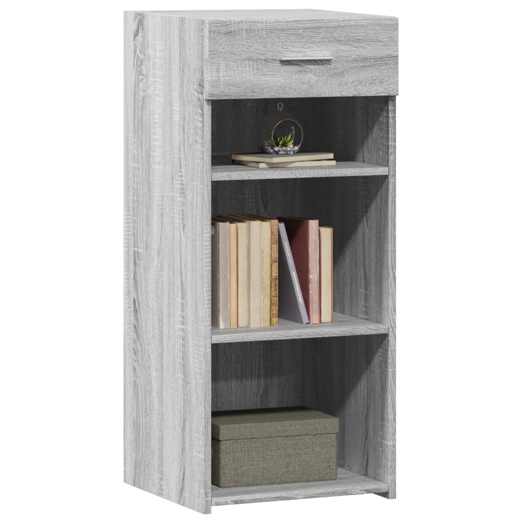 Dressoir 40x42,5x93 cm bewerkt hout grijs sonoma eikenkleur - AllerleiShop