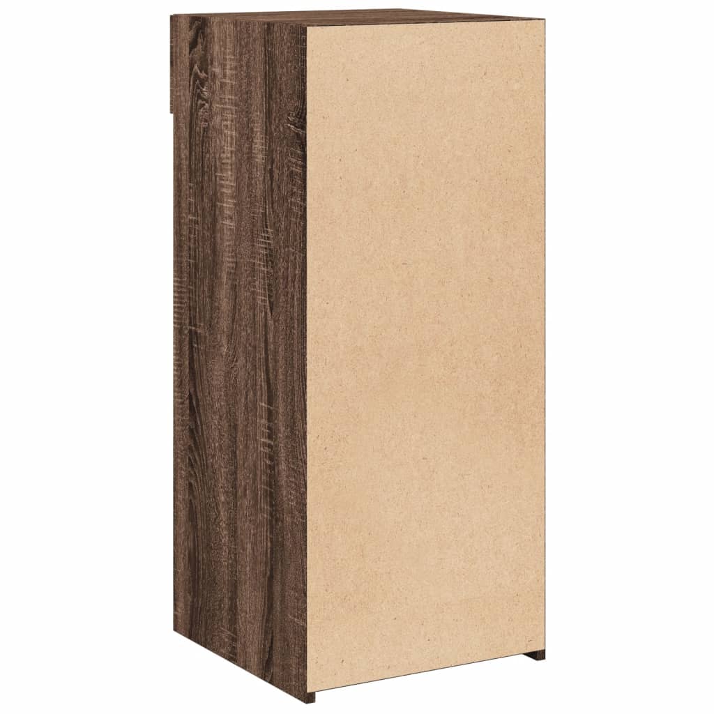 Dressoir 40x42,5x93 cm bewerkt hout bruin eikenkleur - AllerleiShop