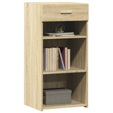 Dressoir 45x42,5x93 cm bewerkt hout sonoma eikenkleurig - AllerleiShop