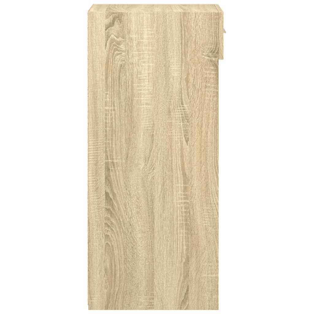 Dressoir 45x42,5x93 cm bewerkt hout sonoma eikenkleurig - AllerleiShop