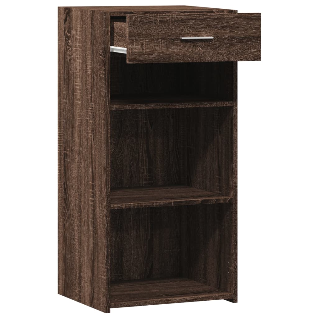 Dressoir 45x42,5x93 cm bewerkt hout bruin eikenkleur - AllerleiShop