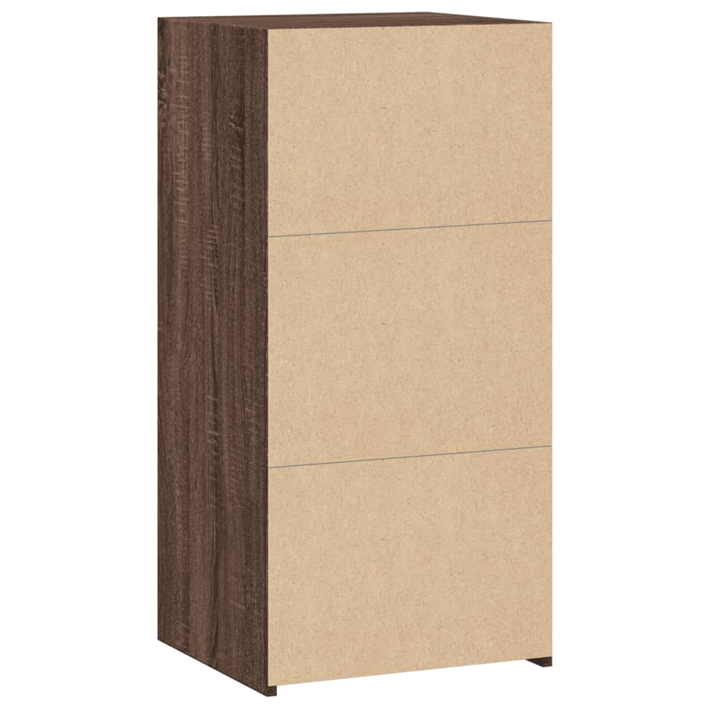 Dressoir 45x41x93 cm bewerkt hout bruin eikenkleurig - AllerleiShop