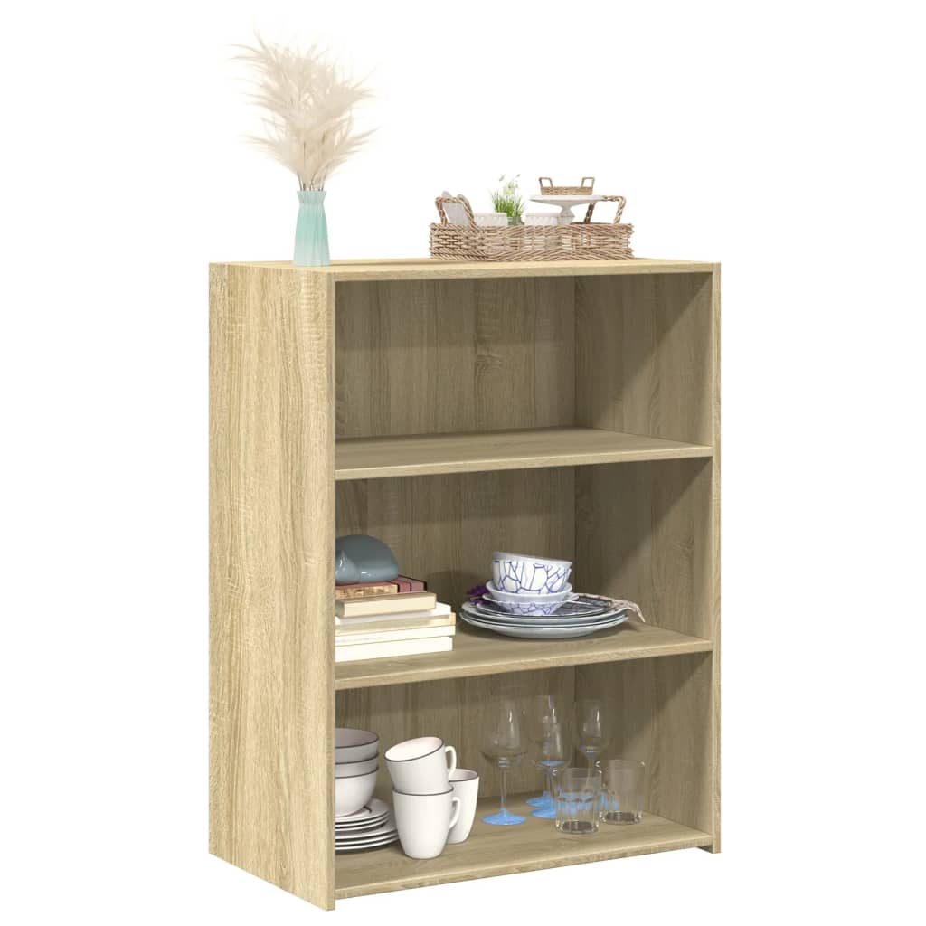 Dressoir 70x41x93 cm bewerkt hout sonoma eikenkleurig - AllerleiShop