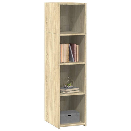 Hoge kast 30x41x124 cm bewerkt hout sonoma eikenkleurig - AllerleiShop