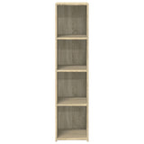 Hoge kast 30x41x124 cm bewerkt hout sonoma eikenkleurig - AllerleiShop