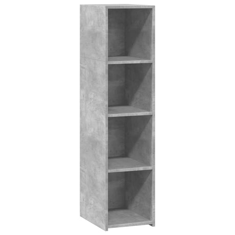 Hoge kast 30x41x124 cm bewerkt hout betongrijs - AllerleiShop