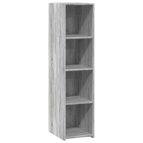 Hoge kast 30x41x124 cm bewerkt hout grijs sonoma eikenkleurig - AllerleiShop