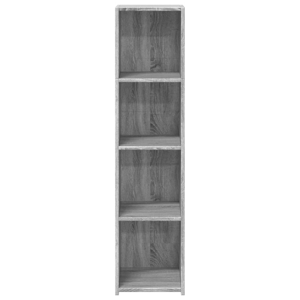 Hoge kast 30x41x124 cm bewerkt hout grijs sonoma eikenkleurig - AllerleiShop