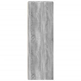 Hoge kast 30x41x124 cm bewerkt hout grijs sonoma eikenkleurig - AllerleiShop