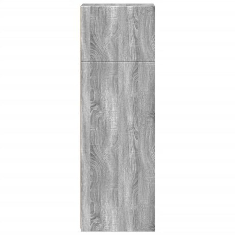 Hoge kast 30x41x124 cm bewerkt hout grijs sonoma eikenkleurig - AllerleiShop