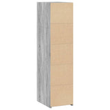 Hoge kast 30x41x124 cm bewerkt hout grijs sonoma eikenkleurig - AllerleiShop