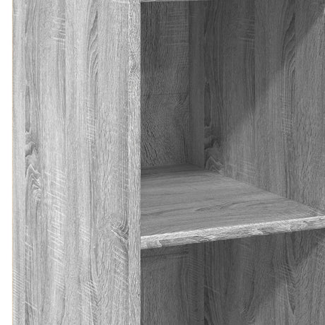 Hoge kast 30x41x124 cm bewerkt hout grijs sonoma eikenkleurig - AllerleiShop