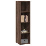 Hoge kast 30x41x124 cm bewerkt hout bruin eikenkleur - AllerleiShop