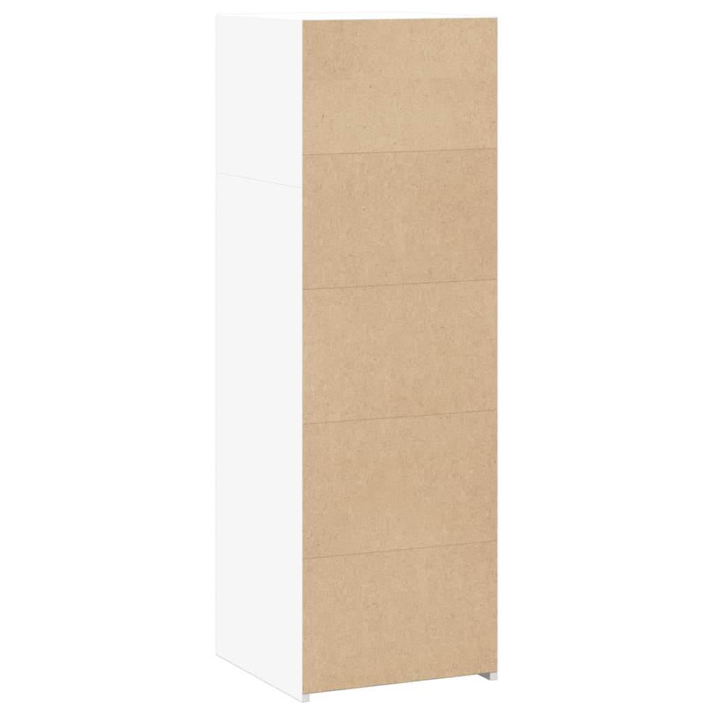 Hoge kast 40x41x124 cm bewerkt hout wit - AllerleiShop