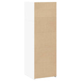 Hoge kast 40x41x124 cm bewerkt hout wit - AllerleiShop