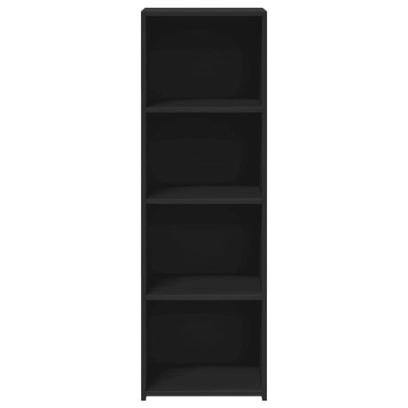 Hoge kast 40x41x124 cm bewerkt hout zwart - AllerleiShop